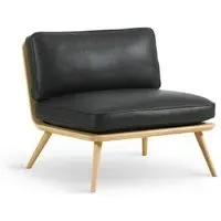 Lounge Chair with Wood Back - Natural, Oak