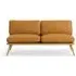 Lounge Sofa with Wood Back - Black, Oak