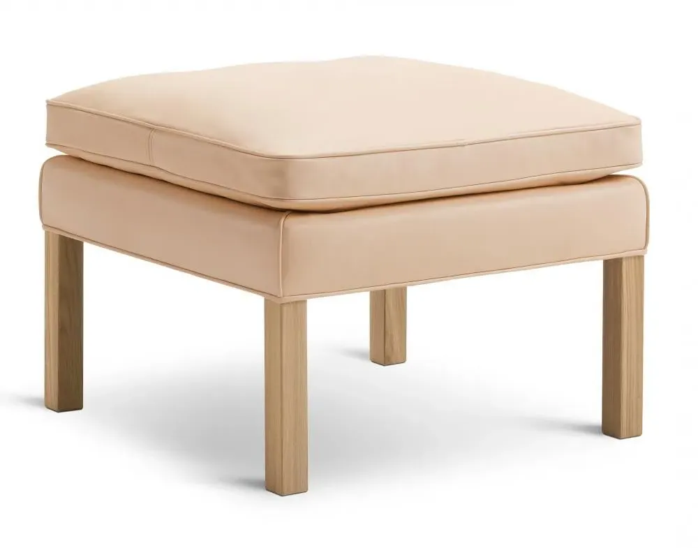 Ottoman with Lacquered Finish - Walnut, Wood