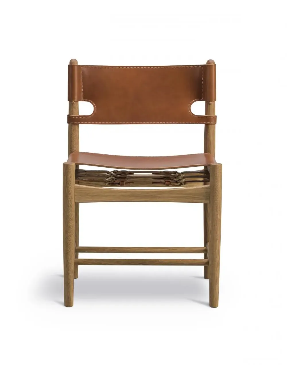 Spanish Dining Chair - Cognac, Oiled Oak