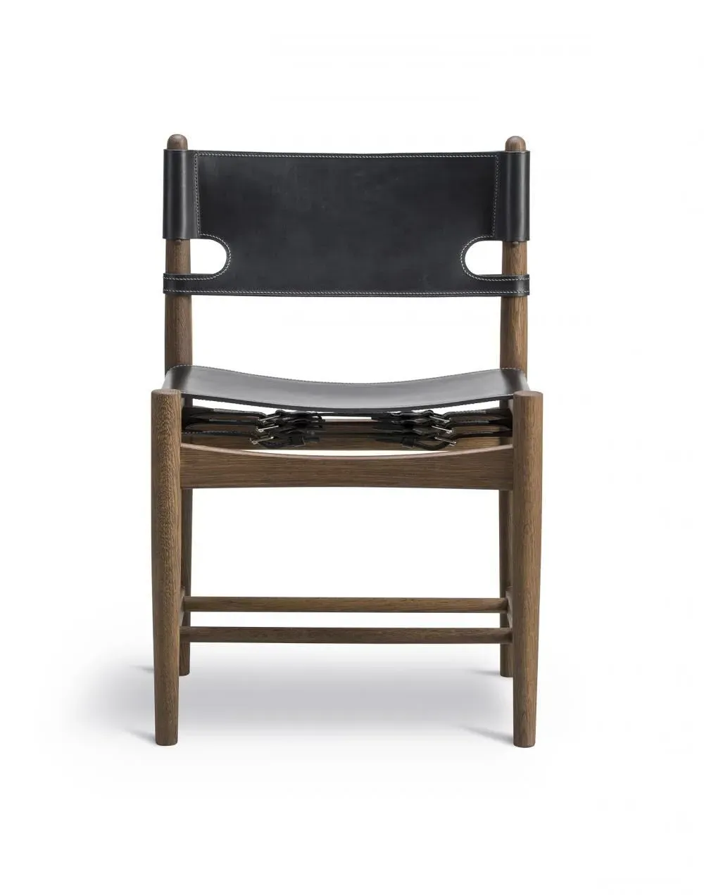 Upholstered Dining Chair - Black, Oak image