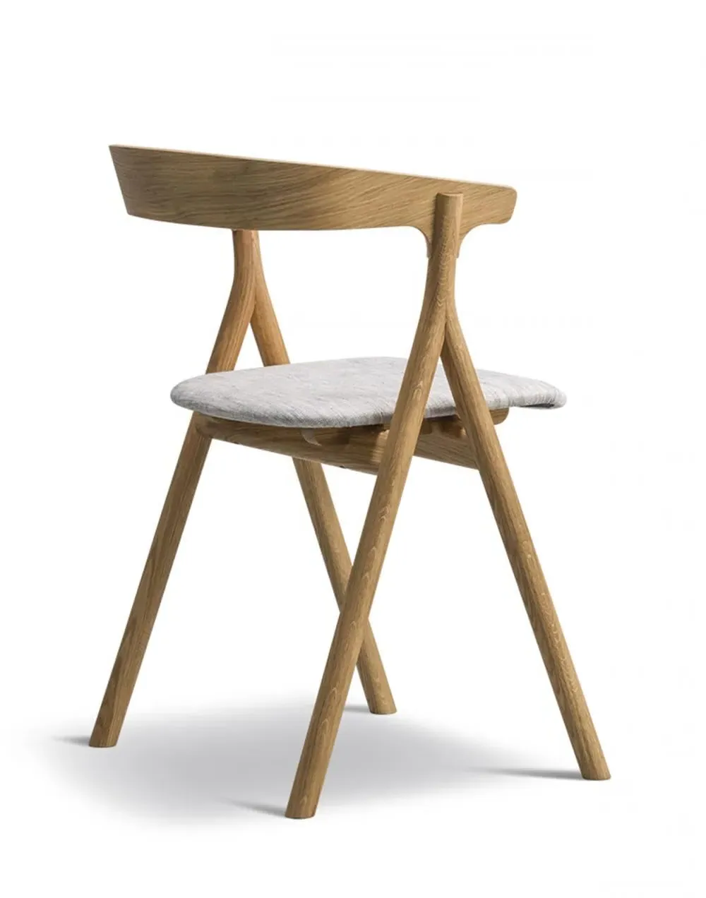 Upholstered Dining Chair - Oiled Oak, Leather