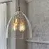 3-Way Pendant Light - Bronze, Glass