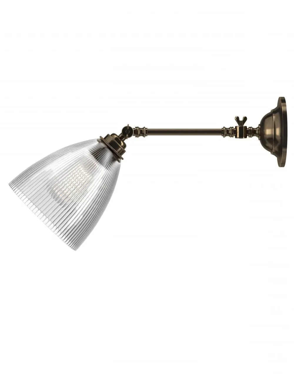 Adjustable Reading Light - Antique Brass, Metal image