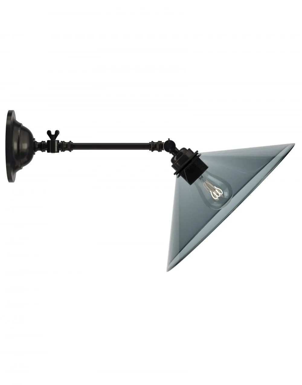 Adjustable Reading Light - Bronze, Glass