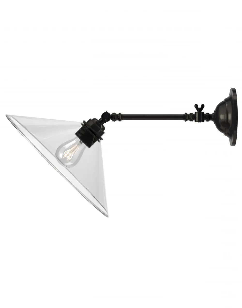 Adjustable Reading Light - Bronze, Glass