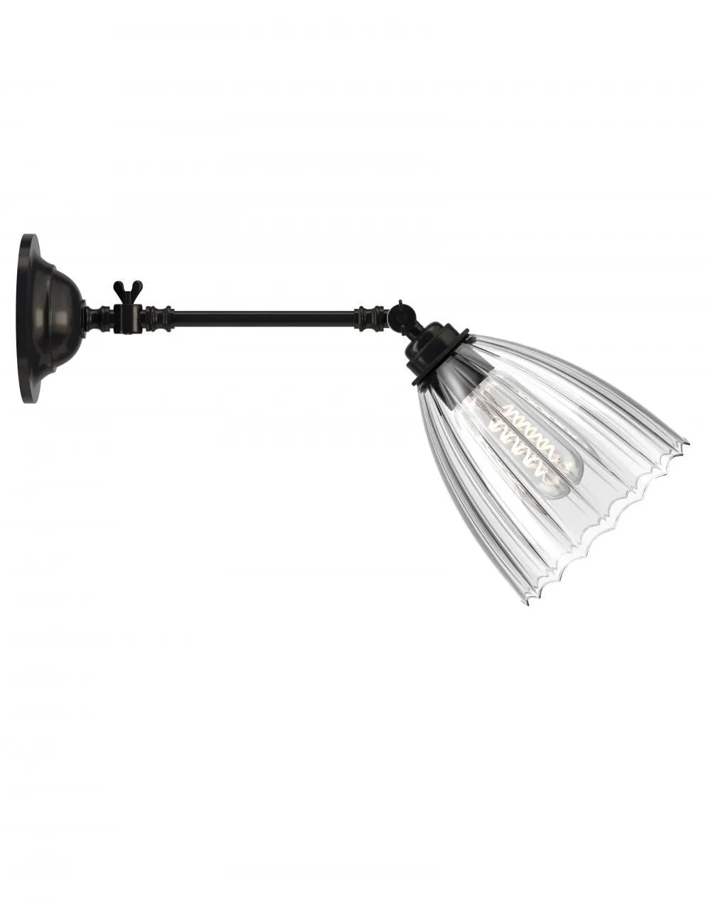 Adjustable Reading Light - Nickel, Metal