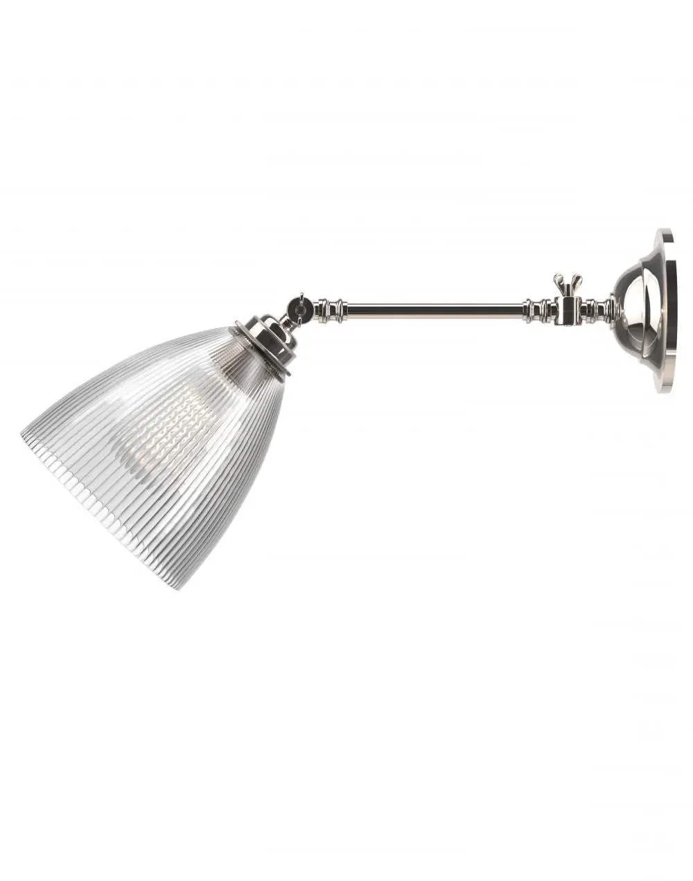 Adjustable Reading Light - Nickel, Metal