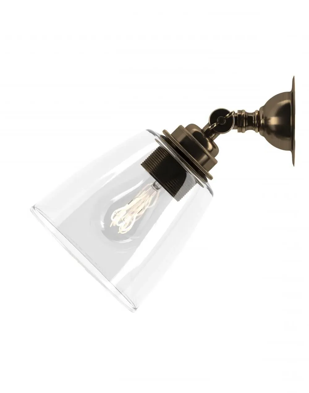 Adjustable Spotlight - Antique Brass, Metal