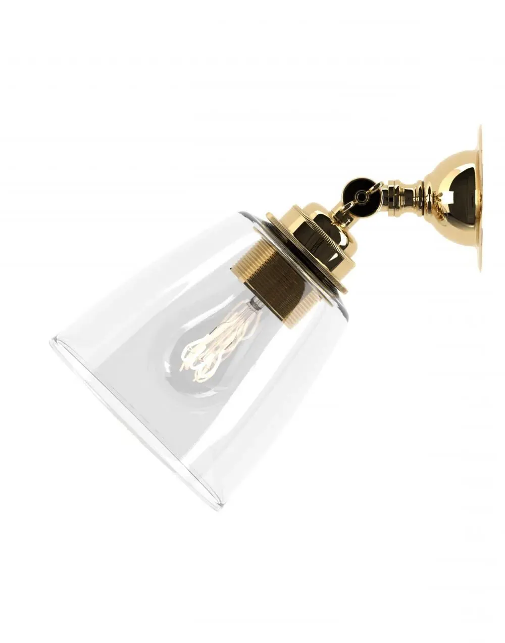 Adjustable Spotlight - Polished Brass, Metal