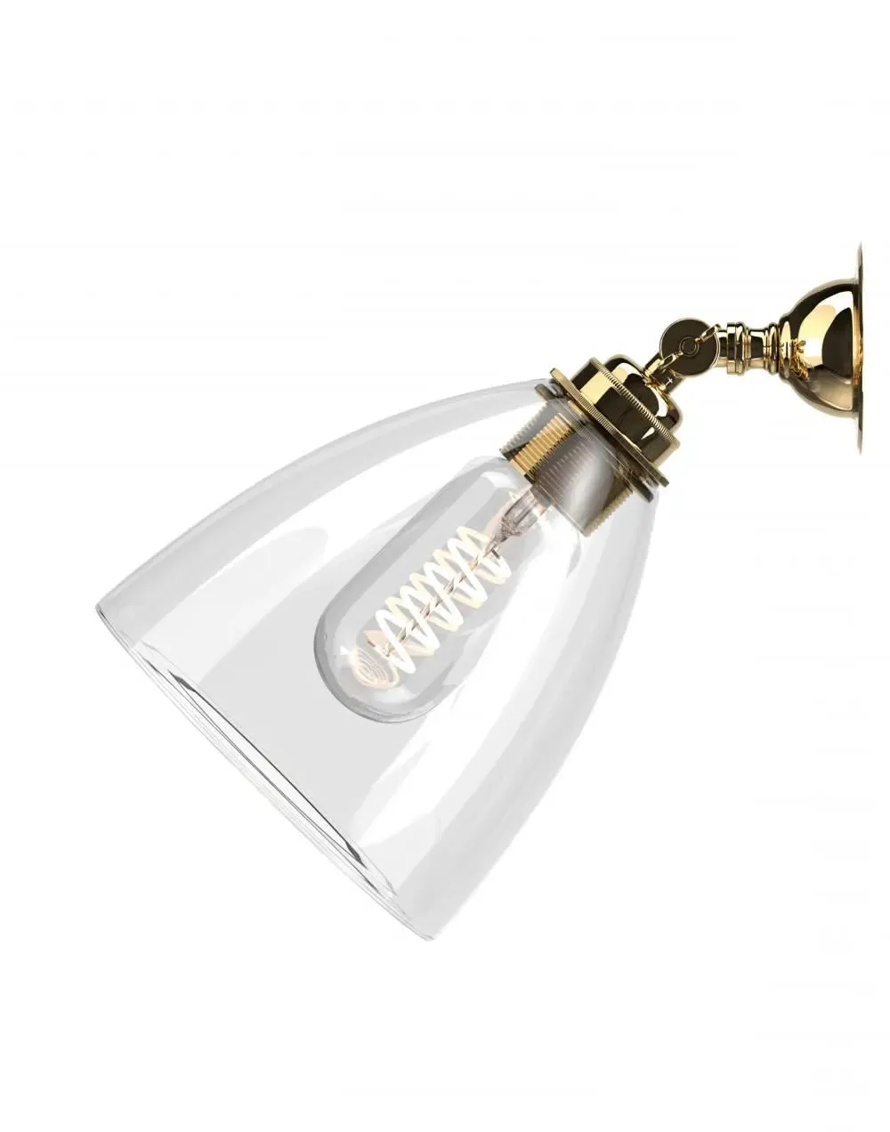 Adjustable Spotlight - Polished Brass, Metal