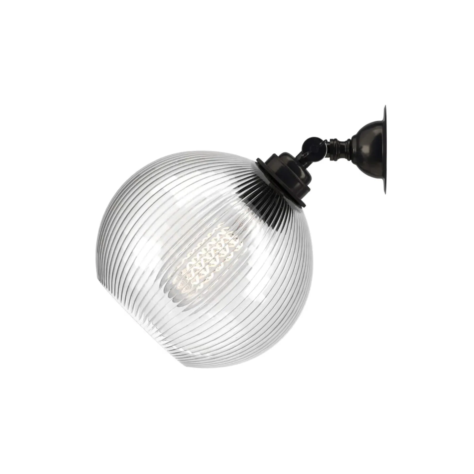 Adjustable Wall Spotlight - Bronze, Clear Glass