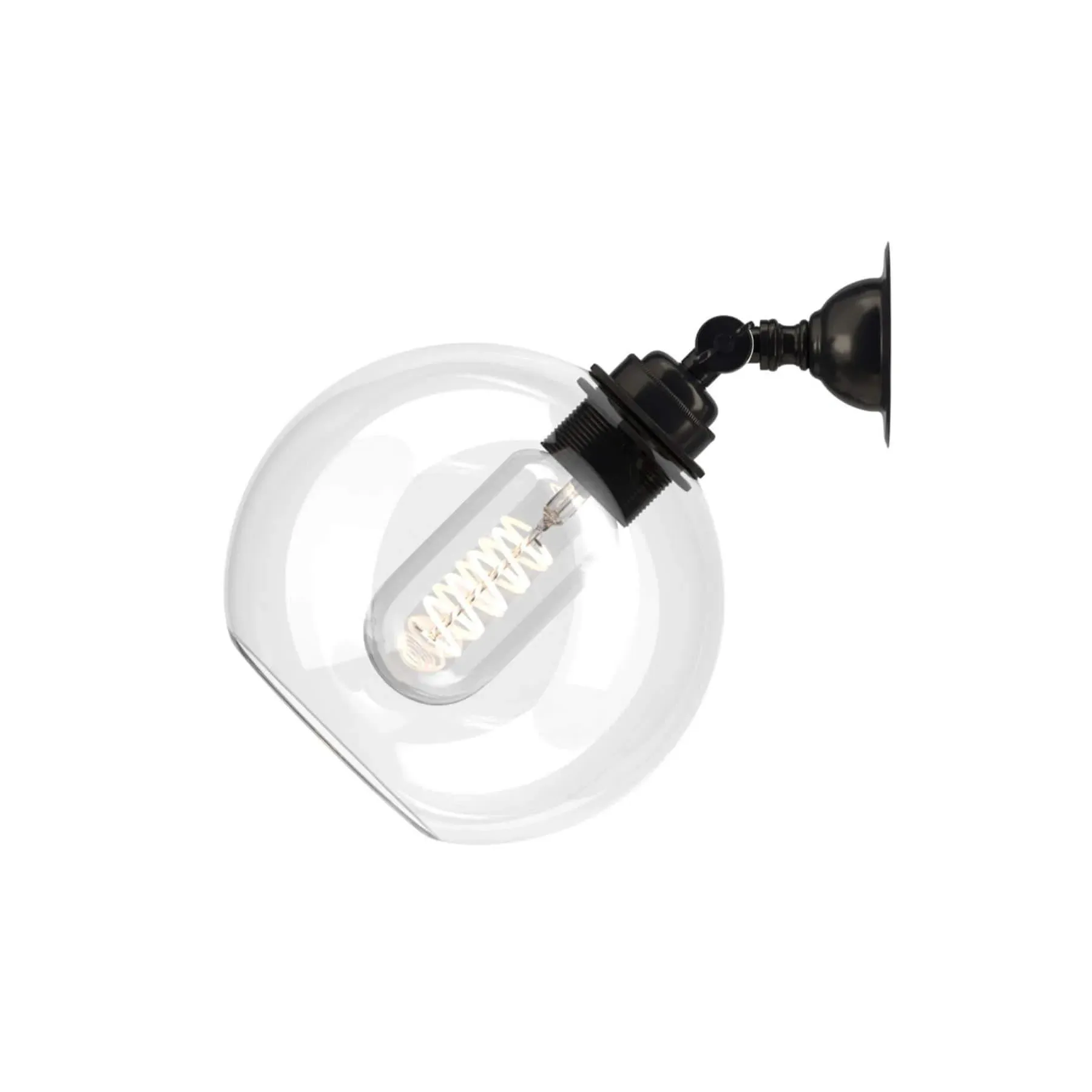 Adjustable Wall Spotlight - Bronze, Clear Glass image