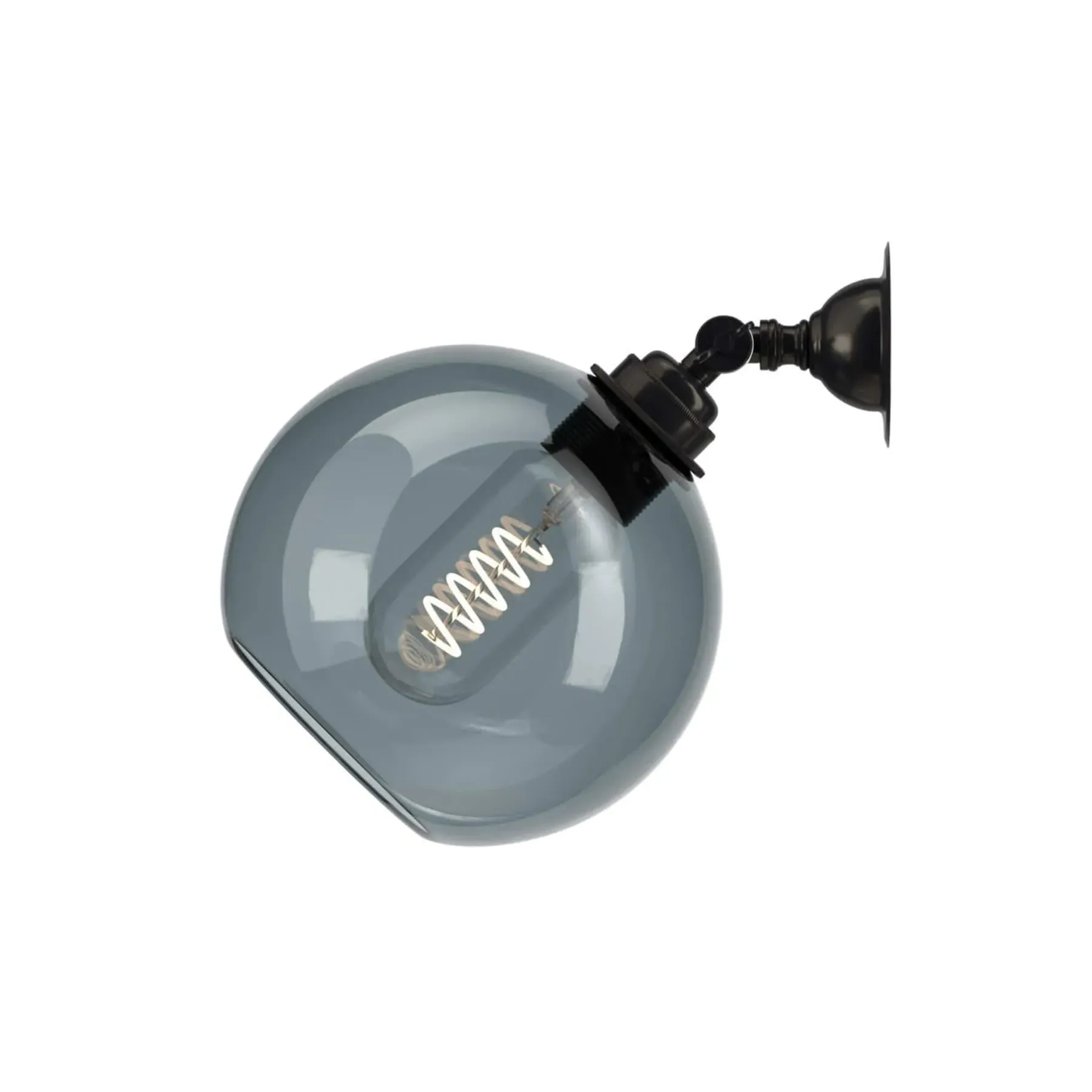 Adjustable Wall Spotlight - Bronze, Smoked Glass