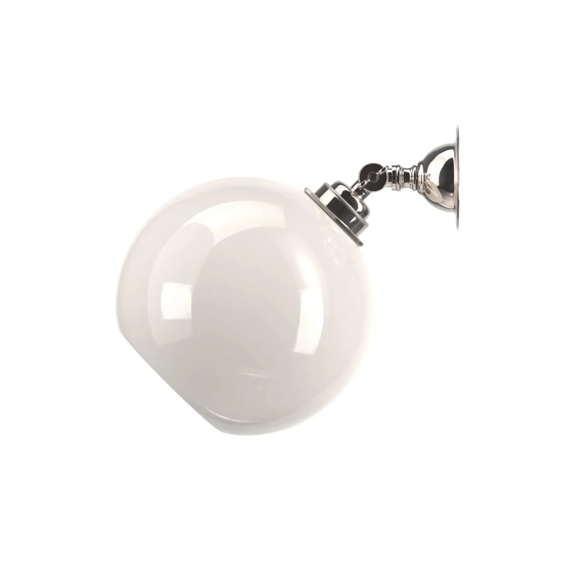 Adjustable Wall Spotlight - Polished Nickel, Glass