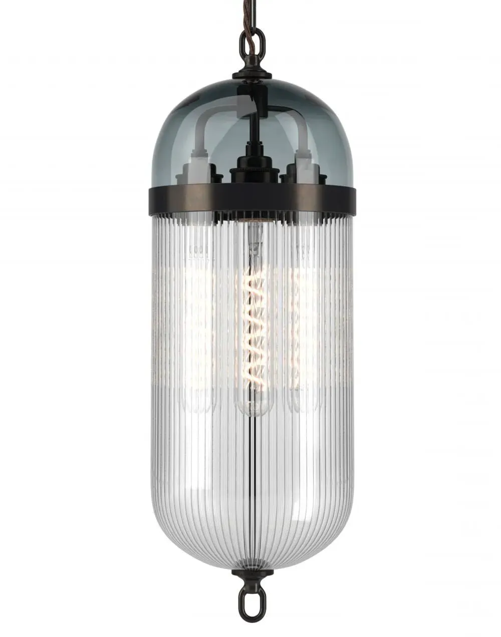 Aston Pendant Lantern - Bronze, Glass