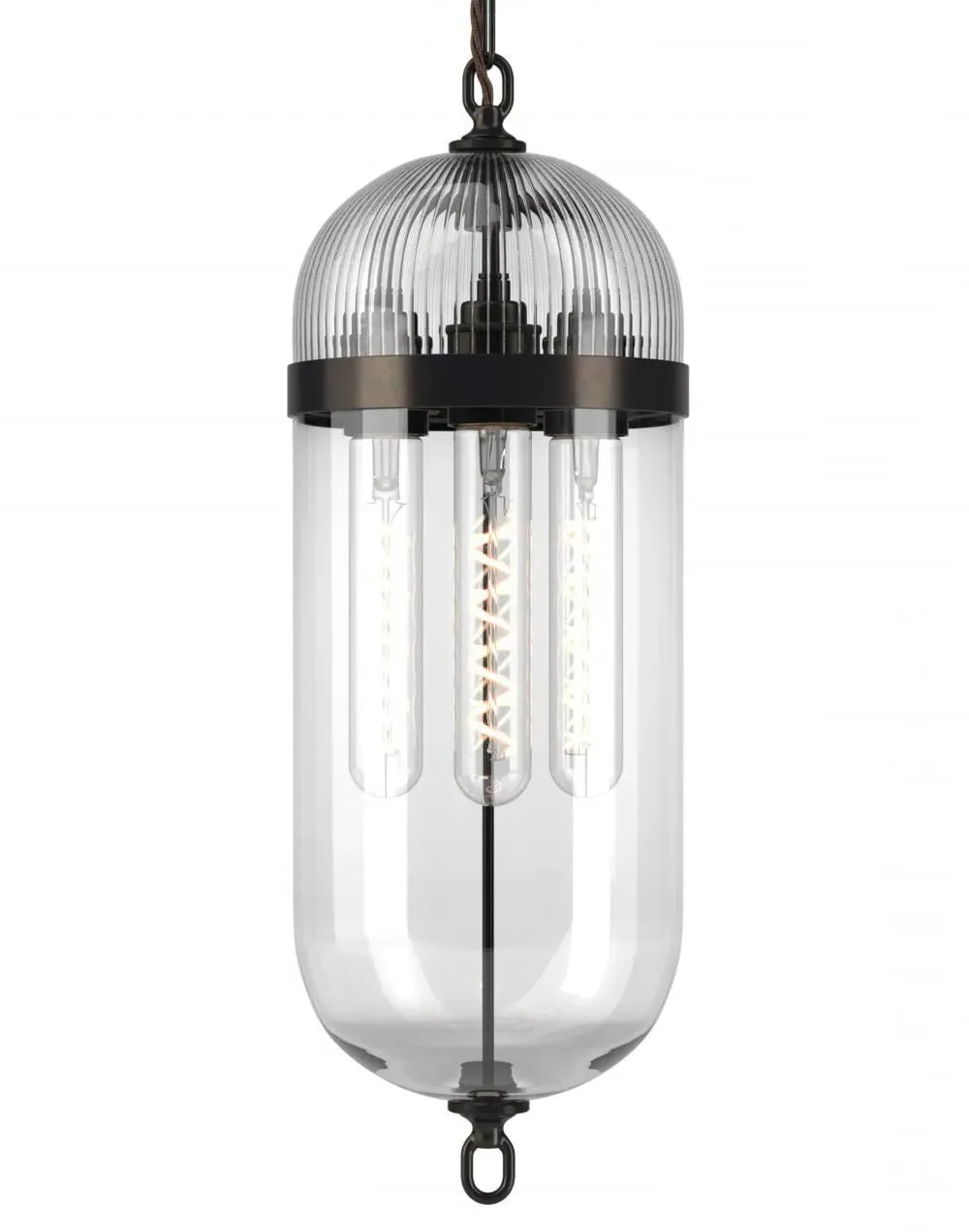 Aston Pendant Lantern - Bronze, Glass image