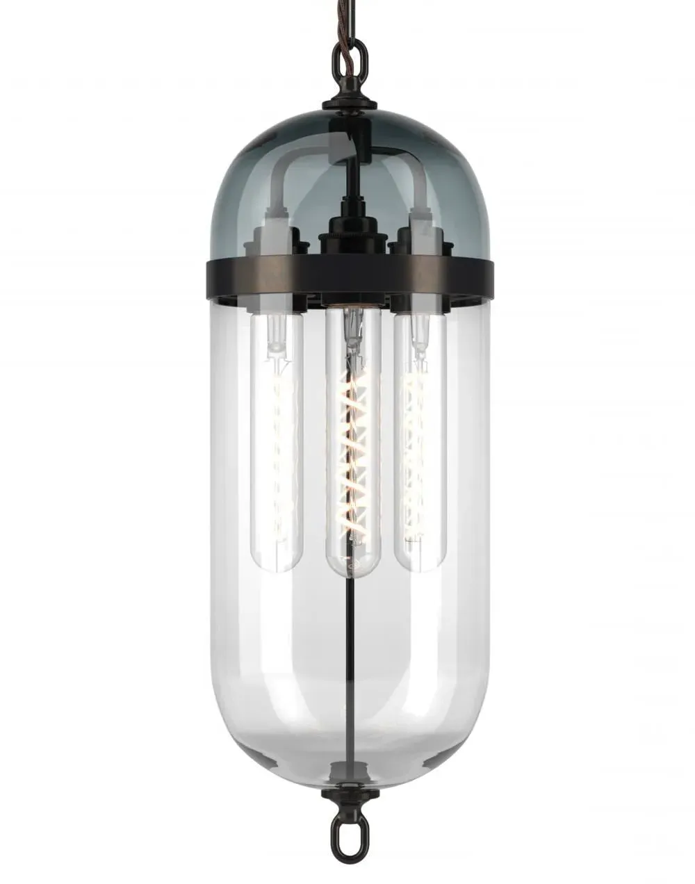 Aston Pendant Lantern - Bronze, Glass