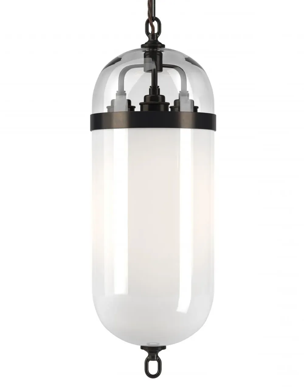 Aston Pendant Lantern - Bronze, Glass