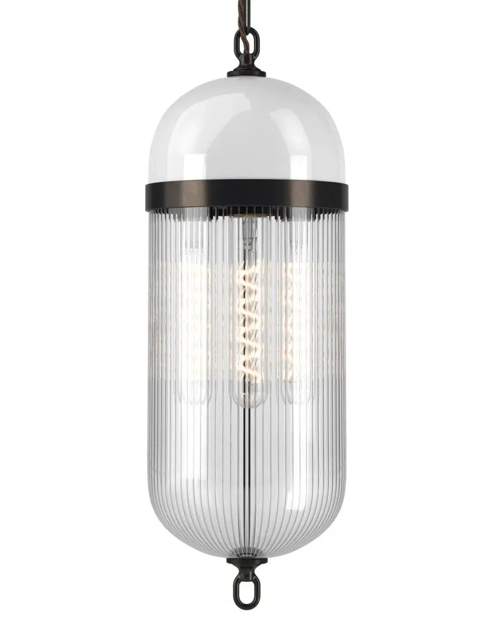 Aston Pendant Lantern - Bronze, Glass