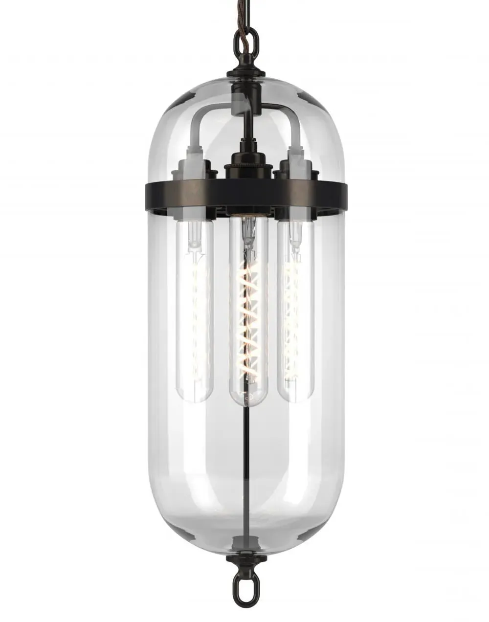 Aston Pendant Lantern - Bronze, Glass image