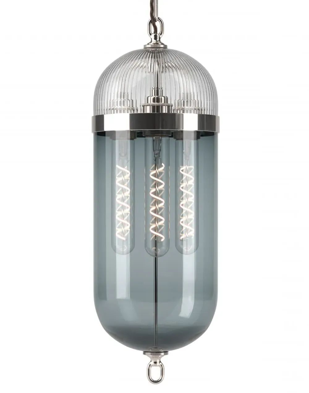 Aston Pendant Lantern - Nickel, Glass