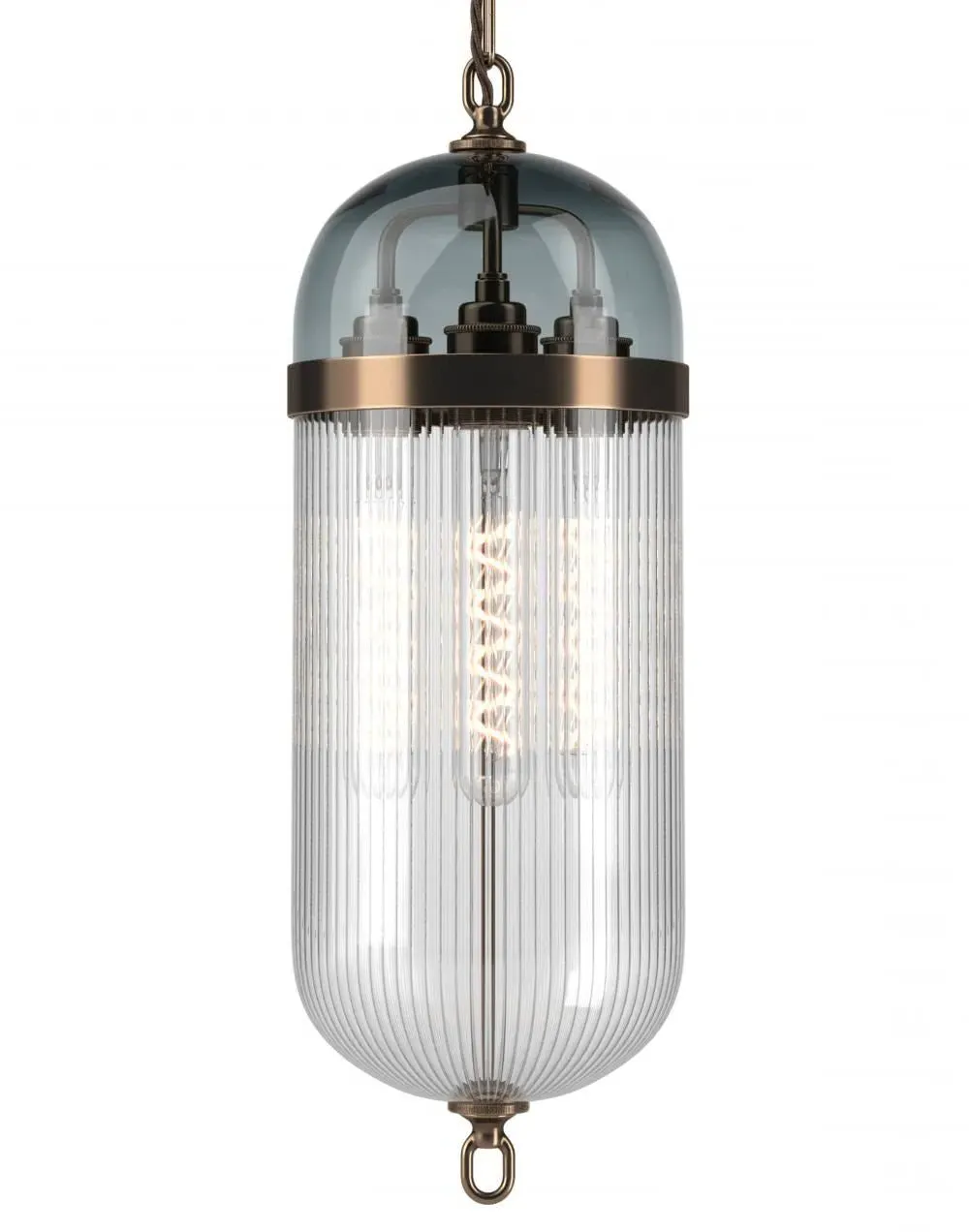 Aston Pendant Light - Antique Brass, Glass