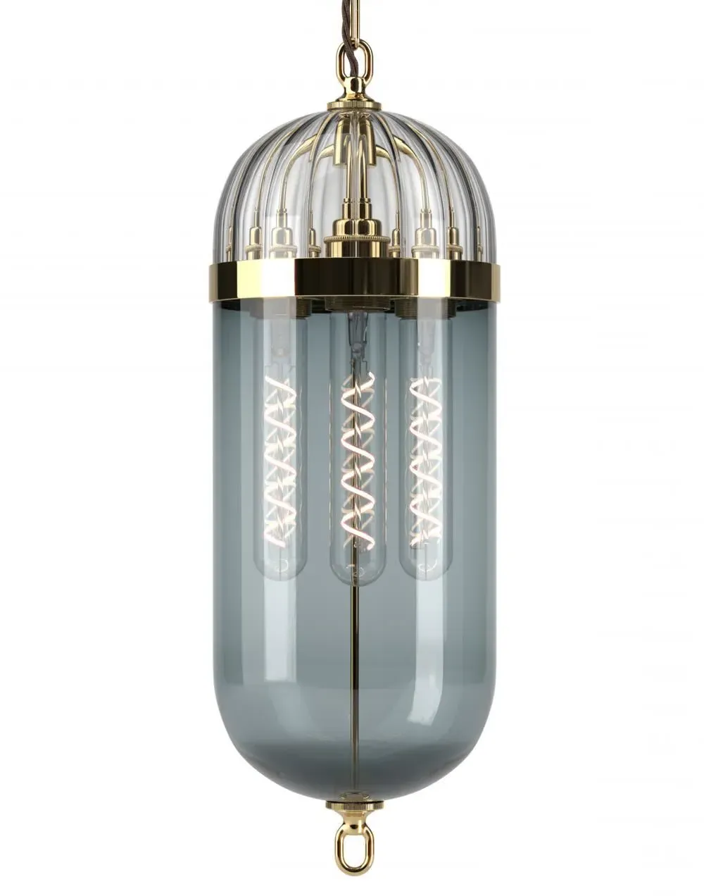 Aston Pendant Light - Polished Brass, Glass