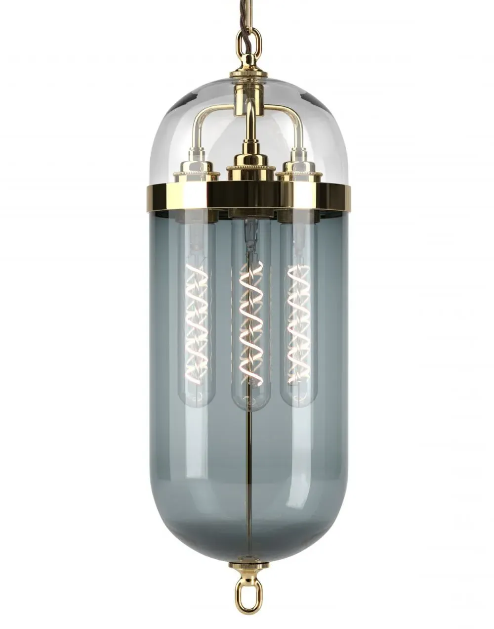 Aston Pendant Light - Polished Brass, Glass