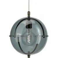 Globe Pendant Light - Antique Brass, Glass