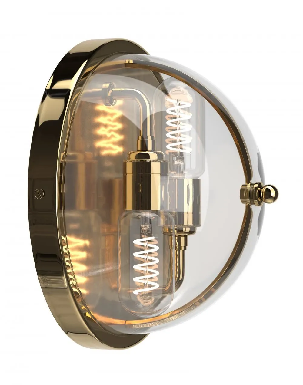 Globe Wall Light with Skinny Glass - Brass