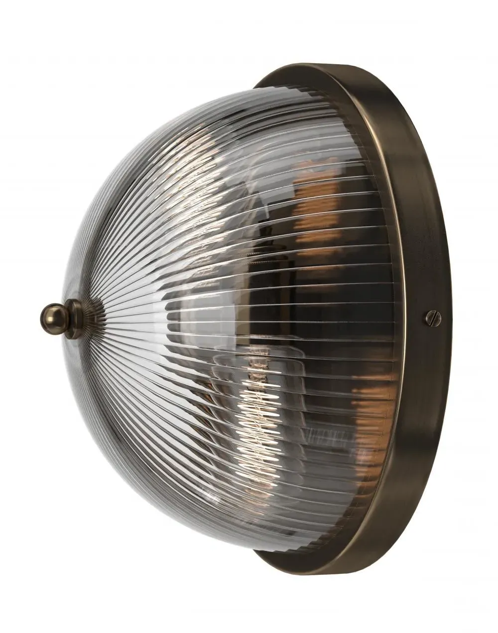 Globe Wall Light with Skinny Glass - Brass