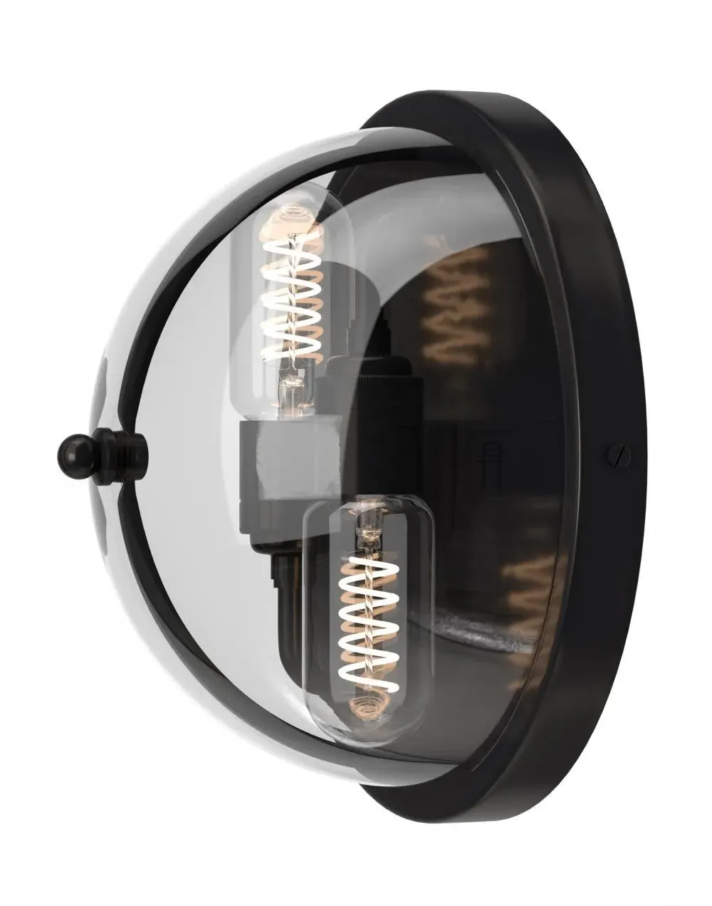 Globe Wall Light with Skinny Glass - Nickel