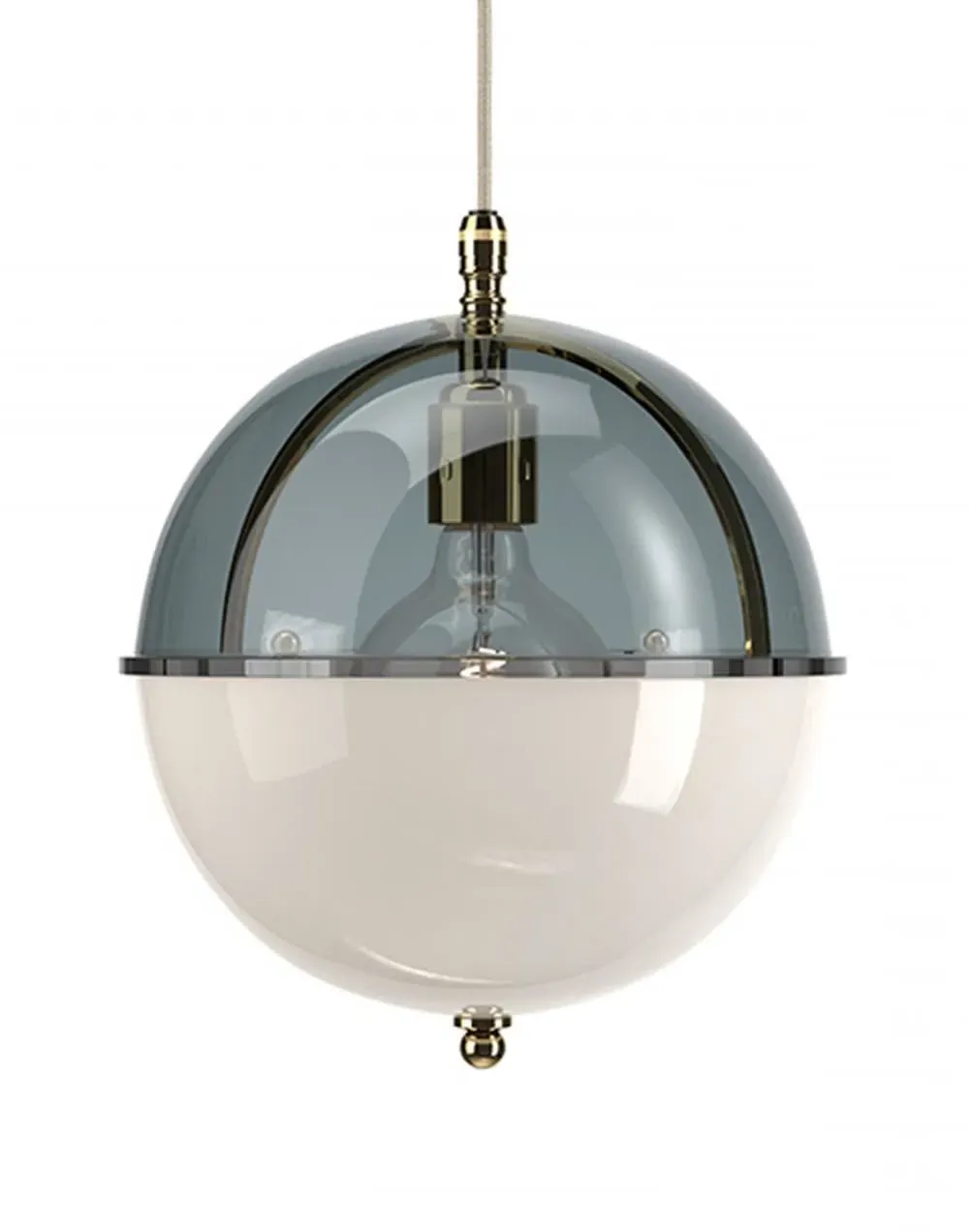 Grafton Globe Pendant Light - Polished Brass