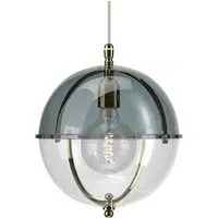 Grafton Globe Pendant Light - Polished Brass, Glass