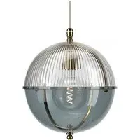 Grafton Globe Pendant Light - Polished Brass, Glass