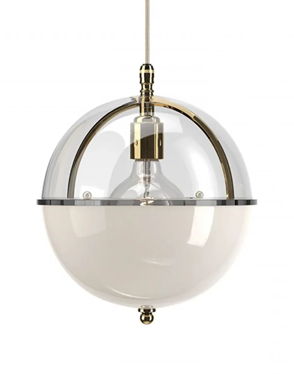 Grafton Globe Pendant Light - Polished Brass