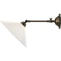 Hay Adjustable Reading Light - Antique Brass, Glass