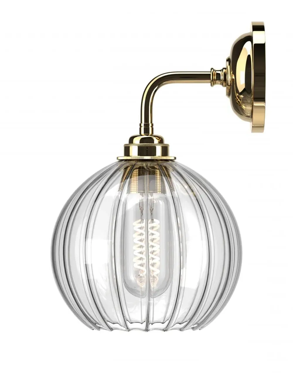Hereford Bathroom Wall Light - Polished Brass