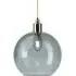 Hereford Large Bathroom Pendant Light - Brass, Smoked Glass