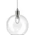 Hereford Large Bathroom Pendant Light - Nickel, Clear Glass