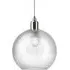 Hereford Large Bathroom Pendant Light - Nickel, Skinny Ribbed Glass