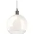 Hereford Large Bathroom Pendant Light - Nickel, White Glass