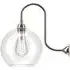 Hereford Large Swan Neck Bathroom Wall Light - Nickel, Clear