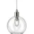 Hereford Medium Bathroom Pendant Light - Nickel, Clear Glass