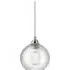 Hereford Medium Pendant Light - Nickel, Skinny Ribbed Glass