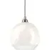 Hereford Pendant Light - White Glass, Nickel