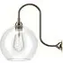 Hereford Swan Neck Bathroom Wall Light - Polished Brass, Clear Glass