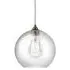 Hereford XL Pendant Light - Nickel, Skinny Ribbed Glass