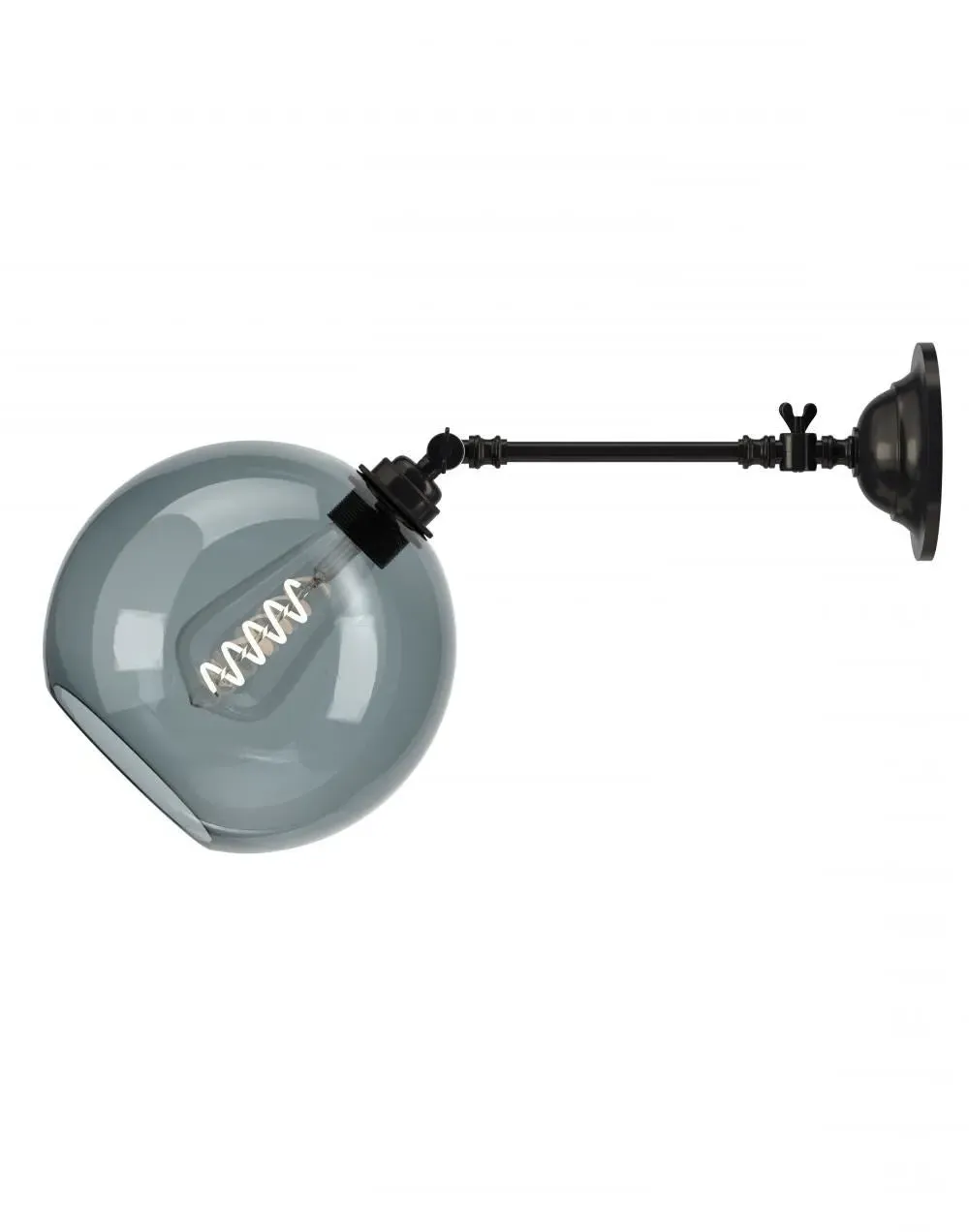 Large Adjustable Reading Light - Bronze, Glass